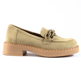 W. Potocki Women's loafers Potocki olive suede green