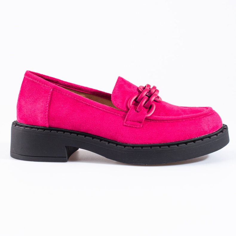 W. Potocki Potocki women's loafers fuchsia suede pink
