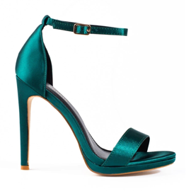 Women's green Shelovet high heel sandals