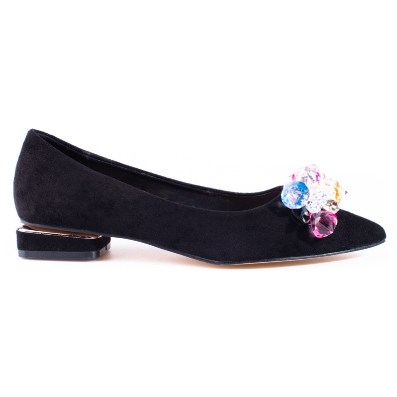 Women's Shelovet low heel pumps in black suede