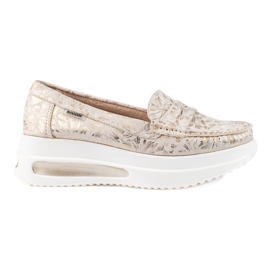 Shelovet women's chunky loafers beige Shelovet women's chunky loafers beige