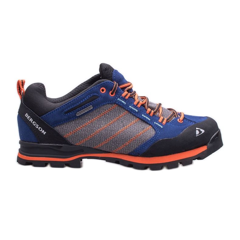 BERGSON Kadam Low Stx women's trekking shoes black blue orange