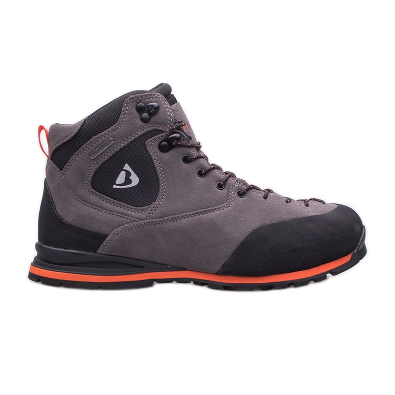 BERGSON Castor Mid Stx men's trekking shoes black grey