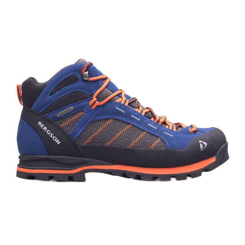 BERGSON Kadam Mid Stx men's trekking shoes blue orange