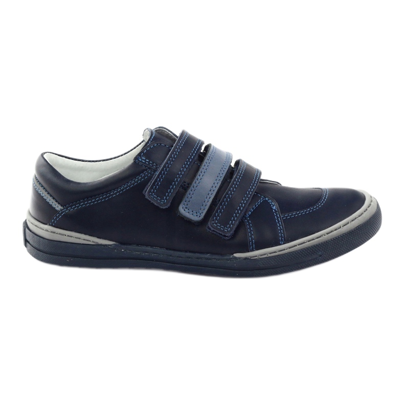Boys' shoes with turnips Bartuś navy blue multicolored