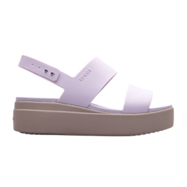 Crocs Brooklyn Low Wedge Sandals 206453-5PV purple