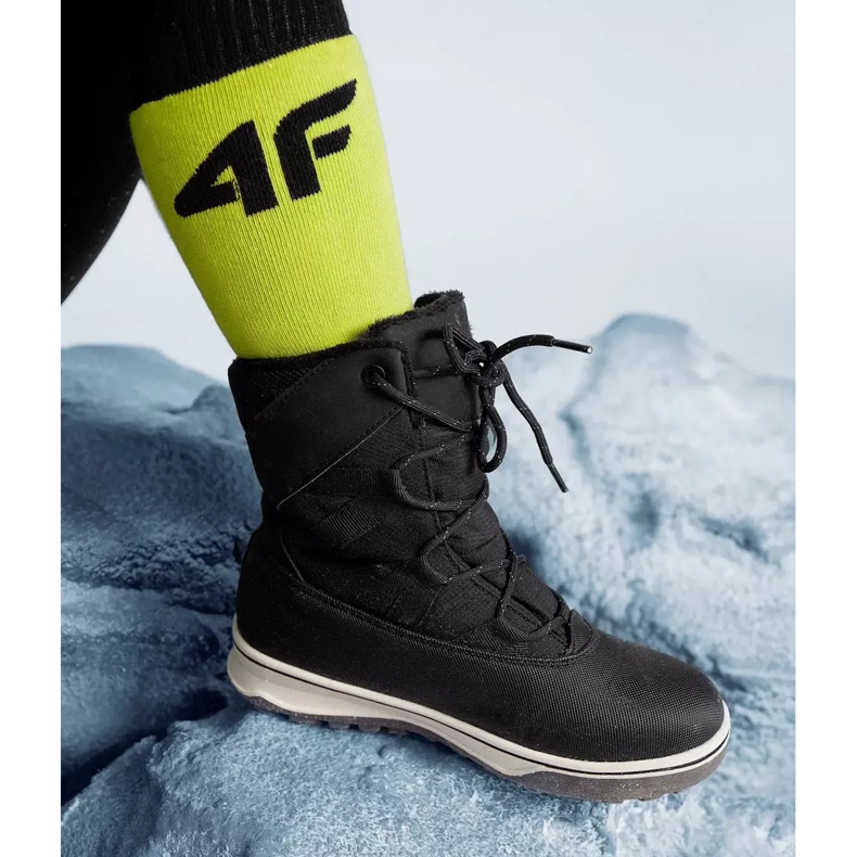 Children's winter boots 4F 4FJAW22FSBSF005-20S black