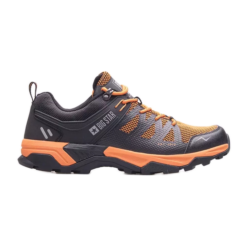Big Star men's shoes KK174107 black orange
