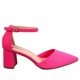BM Heeled pumps with belt Rossi Fuchsia pink