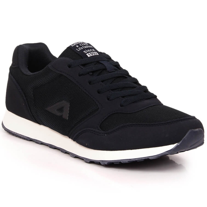 American Club 136/23 navy blue lace-up sports shoes