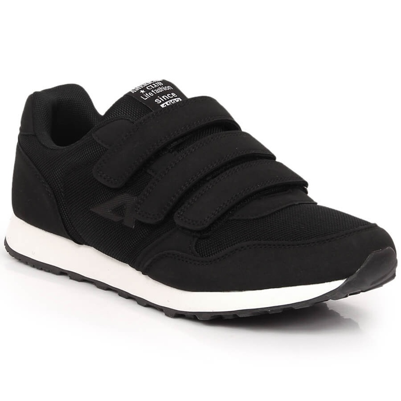 American Club 147/23 black velcro sports shoes