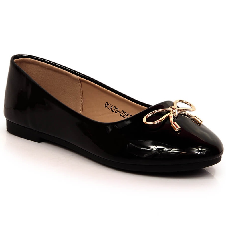 Girls' black lacquered ballerinas Vinceza OCA23-2257 Girls' black lacquered ballerinas Vinceza OCA23-2257