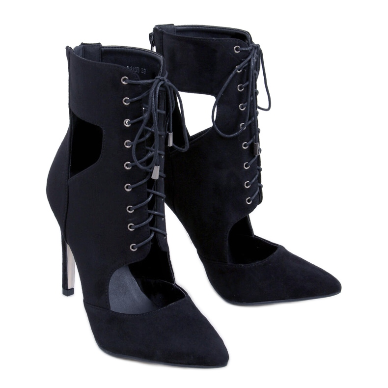 BM Boots cut out on a Demi Nero pin black