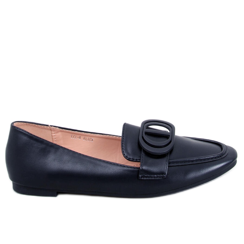 BM Meredith Black women's loafers with a buckle