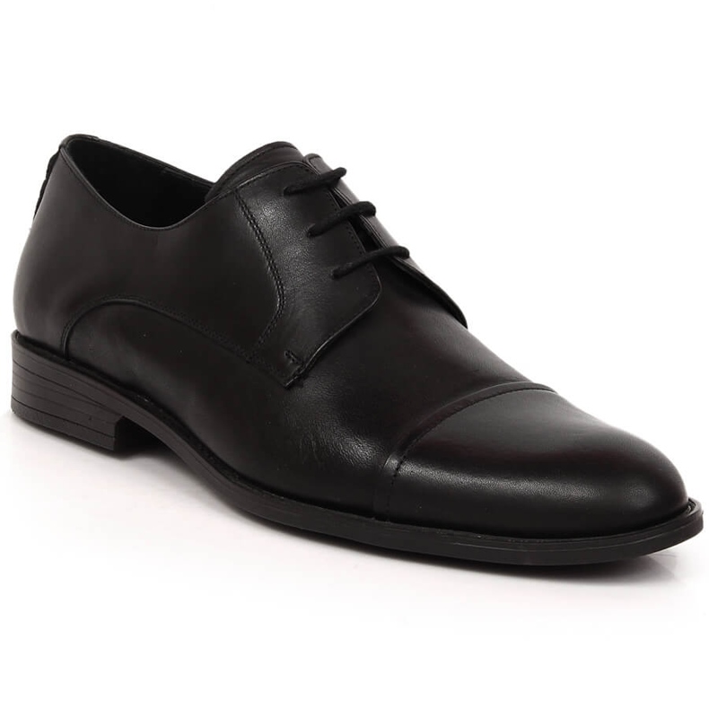 Men's formal black leather shoes T.Sokolski 1718