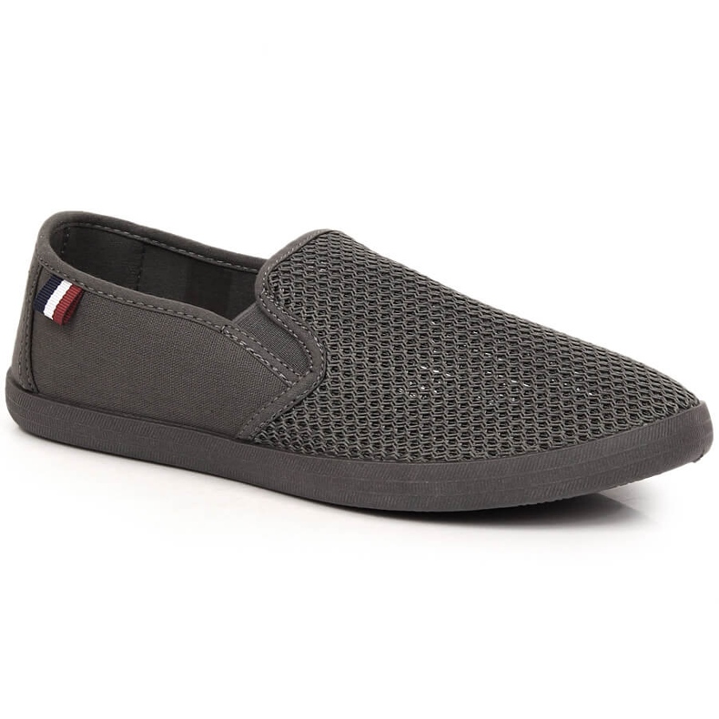 Men's openwork slip-on sneakers, gray News 3636 grey