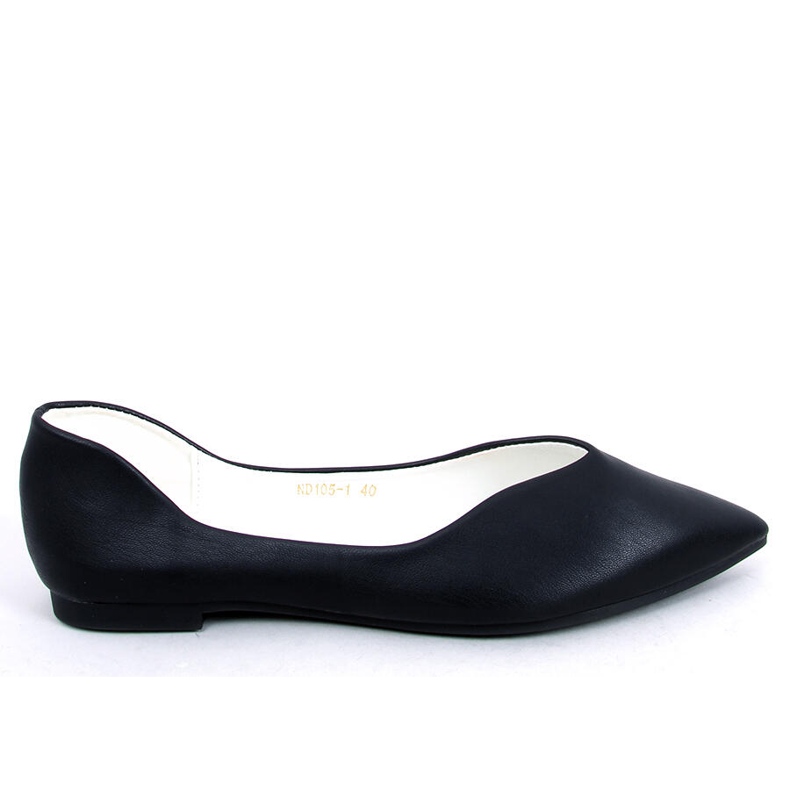 BM Ayanna Black cut-out ballerinas