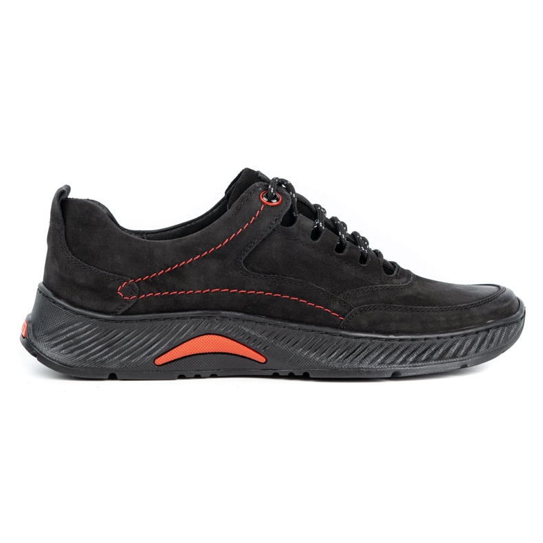 KOMODO Leather men's shoes Sport 922K black nubuck