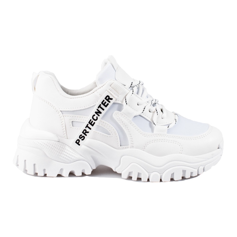 Seastar Shelovet women's white sneakers with a thick sole