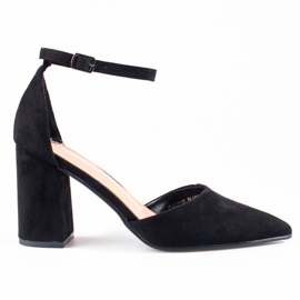 Women's Shelovet black suede pumps Women's Shelovet black suede pumps