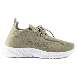 Shelovet green textile sports shoes Shelovet green textile sports shoes