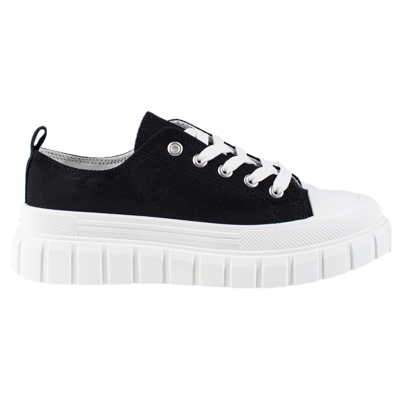 Women's Shelovet black platform sneakers