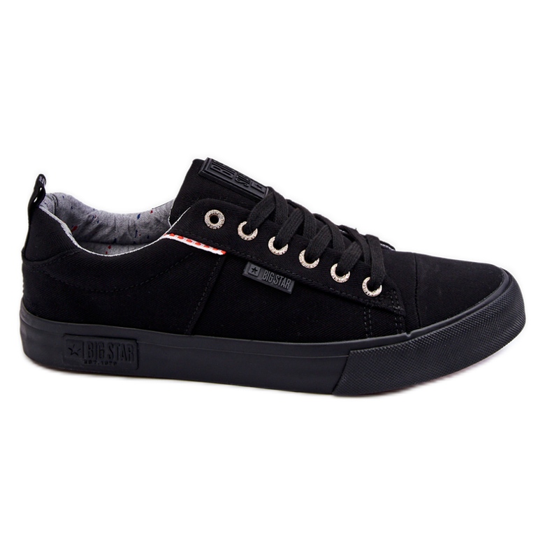 Low Men's Fabric Sneakers Big Star KK174002 Black