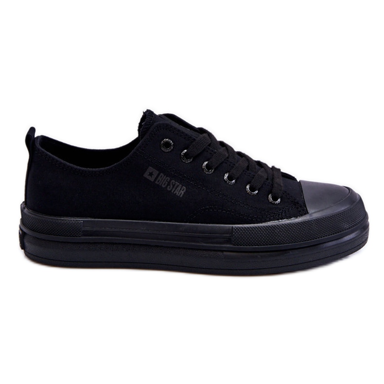 Big Star Low Lace Up Sneakers LL274967 Black Big Star Low Lace Up Sneakers LL274967 Black