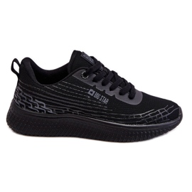 Women's Mesh Sports Shoes Memory Foam System Big Star LL274662 Black