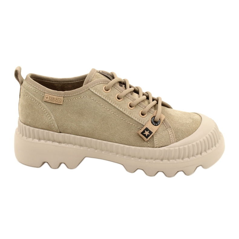 Suede Sport Shoes Big Star KK274511 Beige