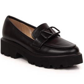 Women's high heels and black platform shoes Vinceza 16380 Women's high heels and black platform shoes Vinceza 16380