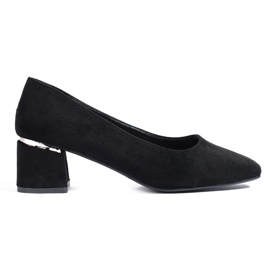 Vinceza women's pumps on a low heel black Vinceza women's pumps on a low heel black