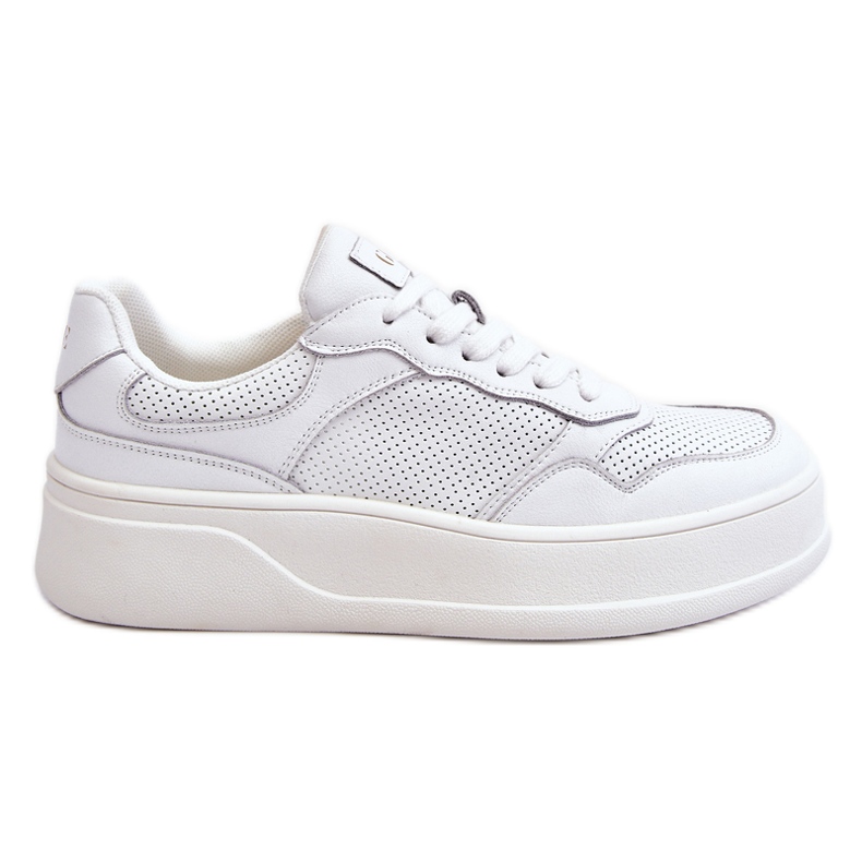 Women's Comfortable Sports Shoes GOE LL2N4054 White-Beige