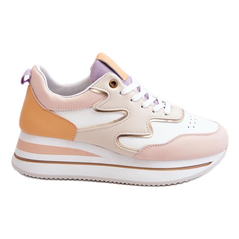PG1 Fashionable Roen White and Beige Leather Sports Shoes PG1 Fashionable Roen White and Beige Leather Sports Shoes