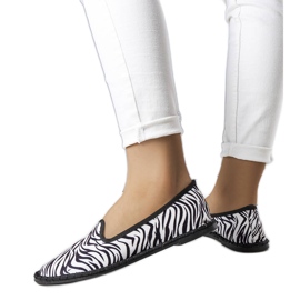 Animal print ballerinas from Ermengardi white