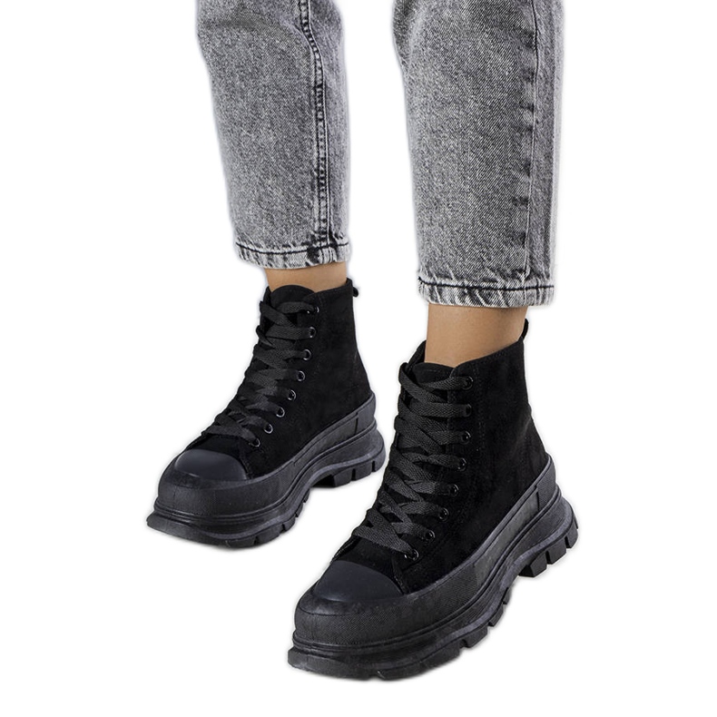 BM Black platform sneakers from Gertrude