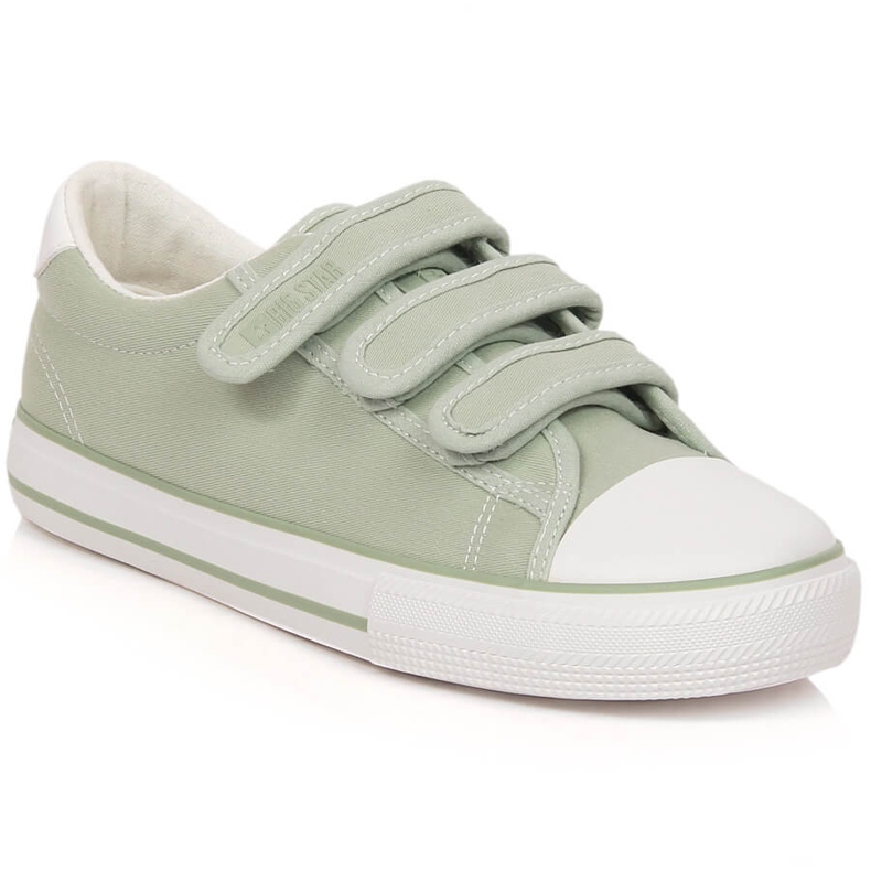 Women's sneakers with Velcro green Big Star LL274A202