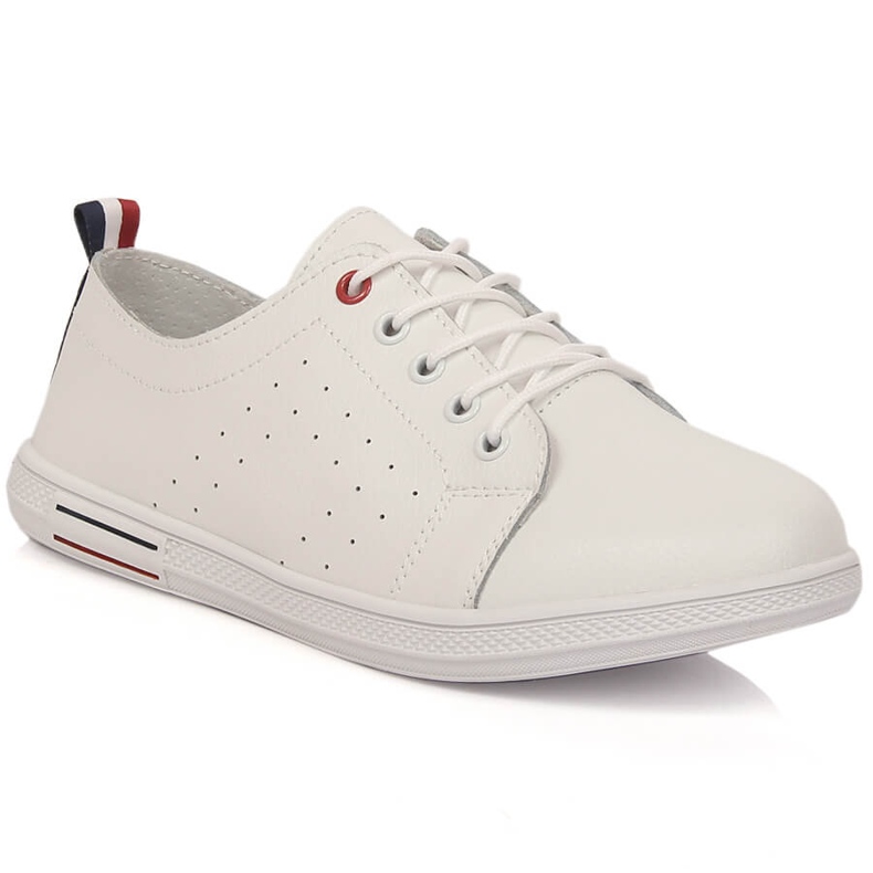 Women's leather openwork white Filippo DP3508/23 shoes
