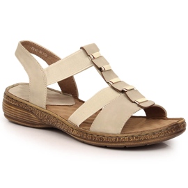 Beige eVento 4940 women's slip-on sandals