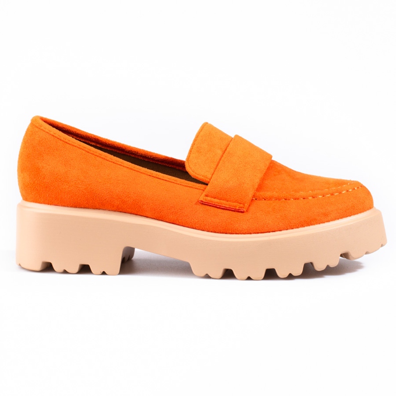 Vinceza women's orange suede shoes
