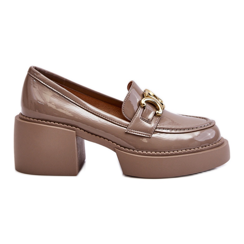 S.Barski Fashionable pumps with massive heels beige Imani S.Barski Fashionable pumps with massive heels beige Imani