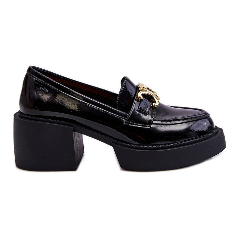 S.Barski Fashionable Pumps With Massive Heels Black Imani