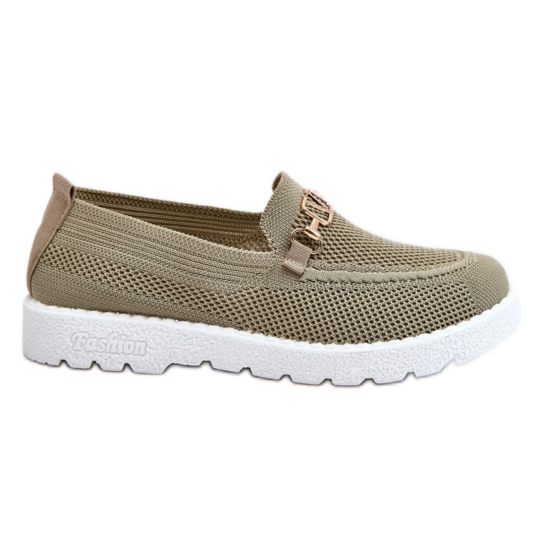 Women's Slip-On Sneakers With Embellishment Green Alena