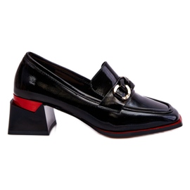 S.Barski Comfortable Low Heel Pumps Black Valenti