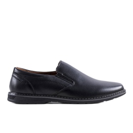Men's black slip-on shoes from Querry