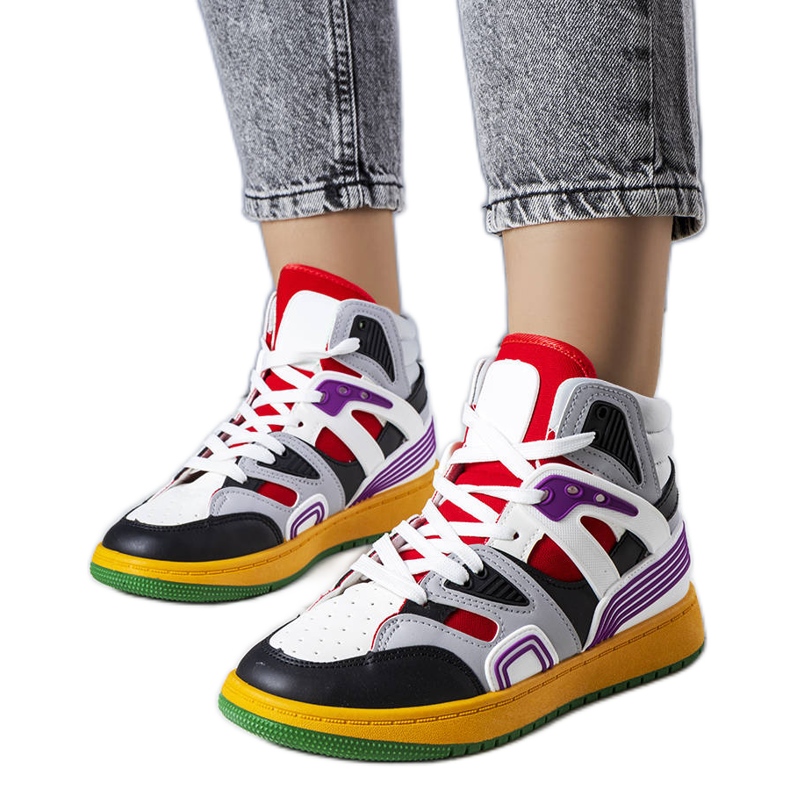 Black ankle boots from Marjorie white