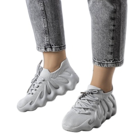 Gray airy sneakers from Muriel grey
