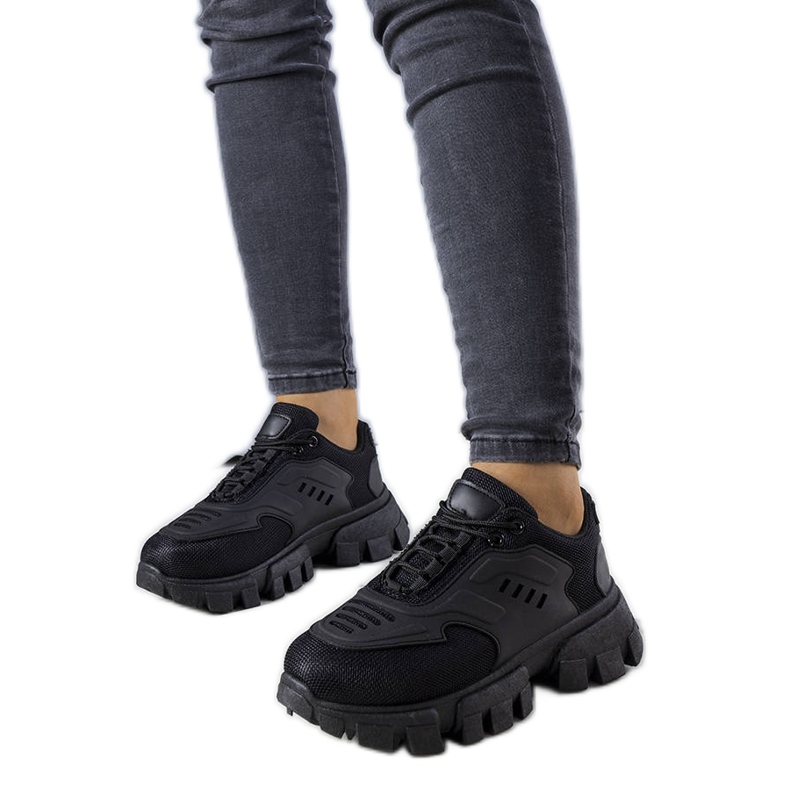 BM Black sneakers on a massive Inez sole