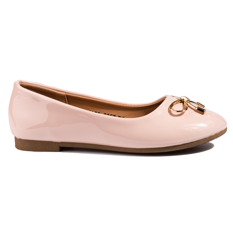 Vinceza Shelovet girl's ballerina powder lacquered pink