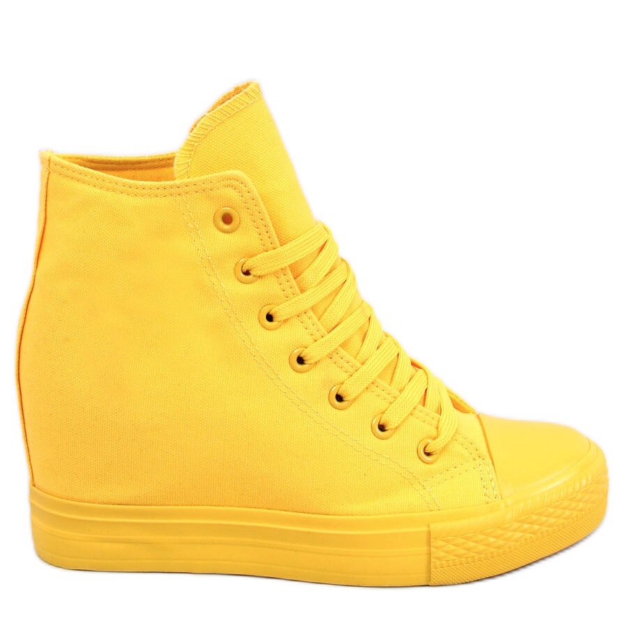 Update more than 184 yellow wedge sneakers latest